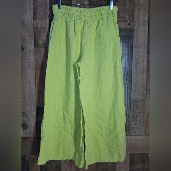 Anthropologie The Somerset Pull-On Pants: Linen Edition Wide Leg Size Small - Picture 4 of 7